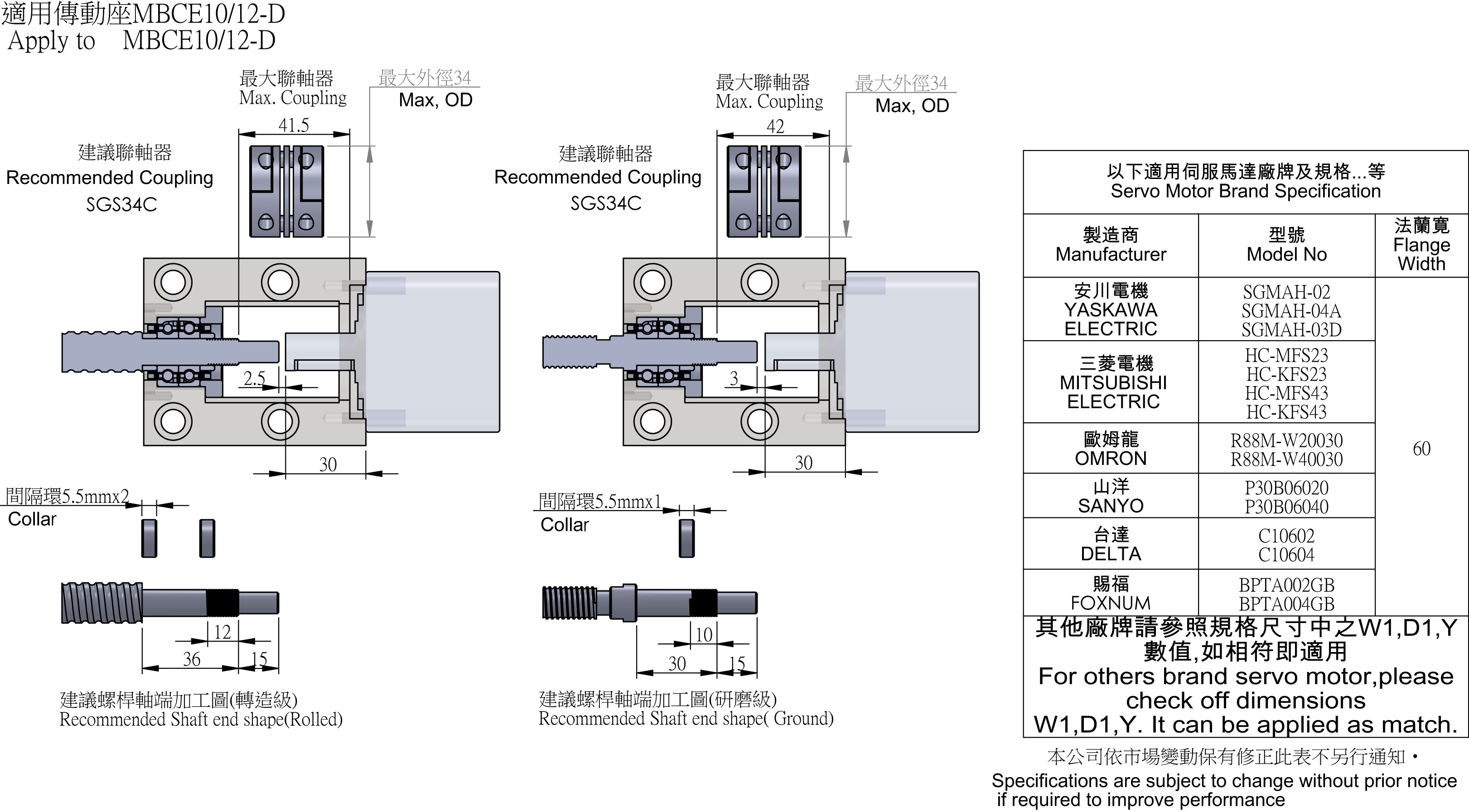 MBCE10-D/MBCE12-D