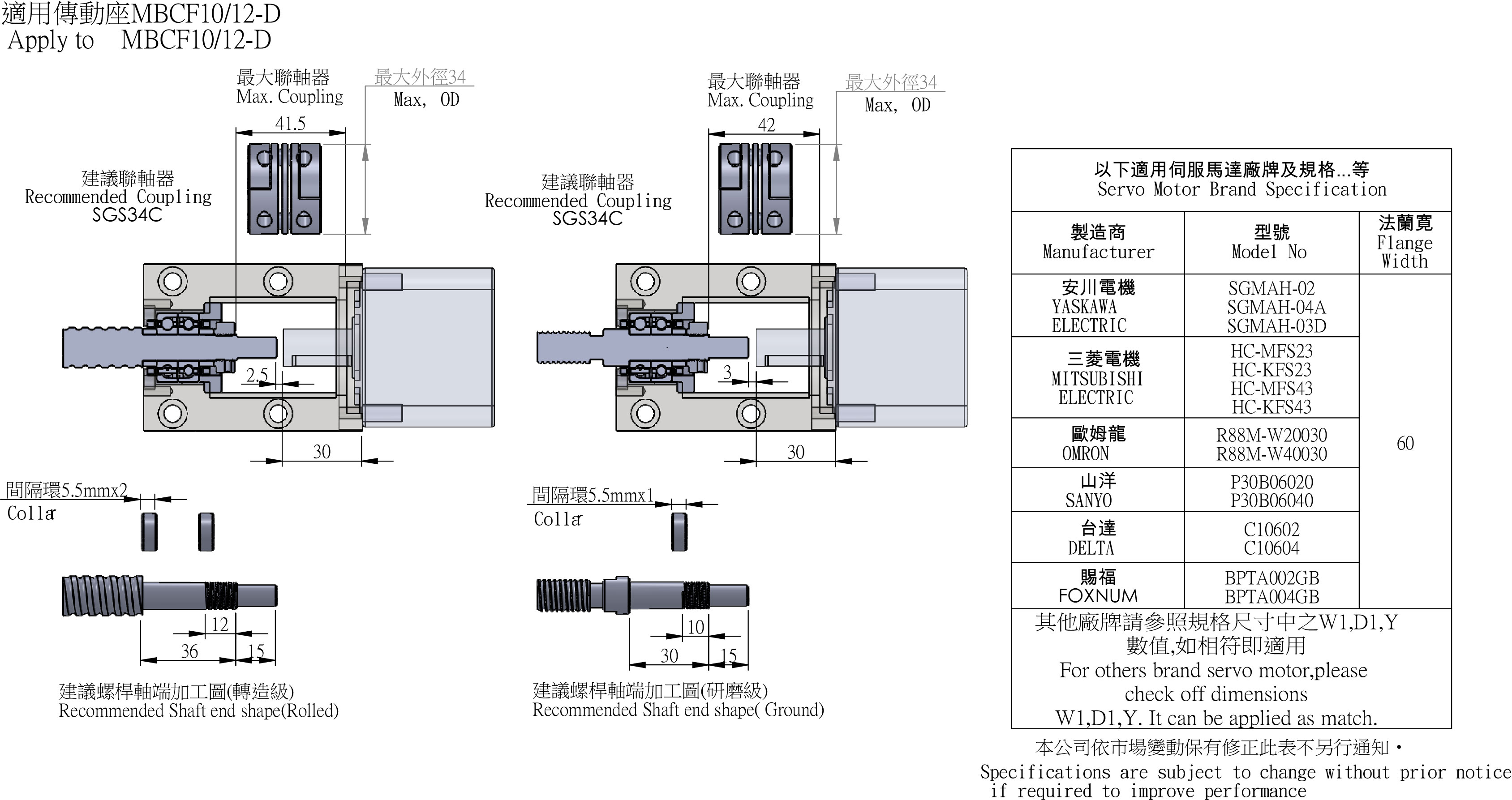 MBCF10-D/MBCF12-D