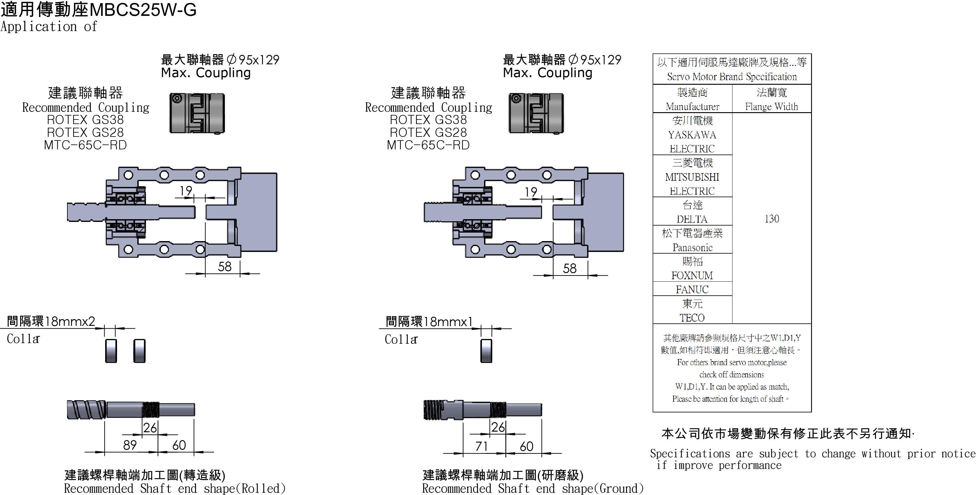 MBCS25W-G