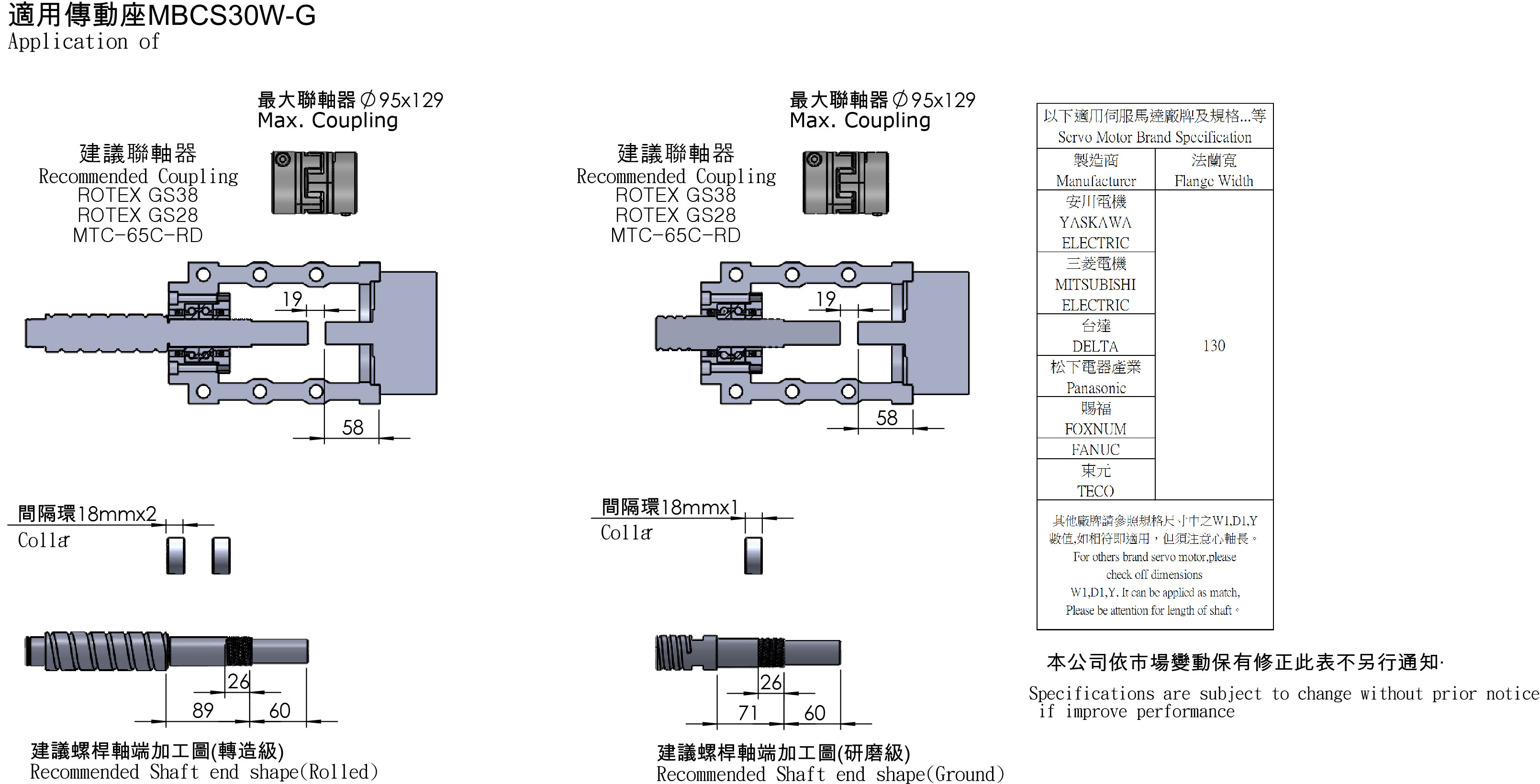 MBCS30W-G