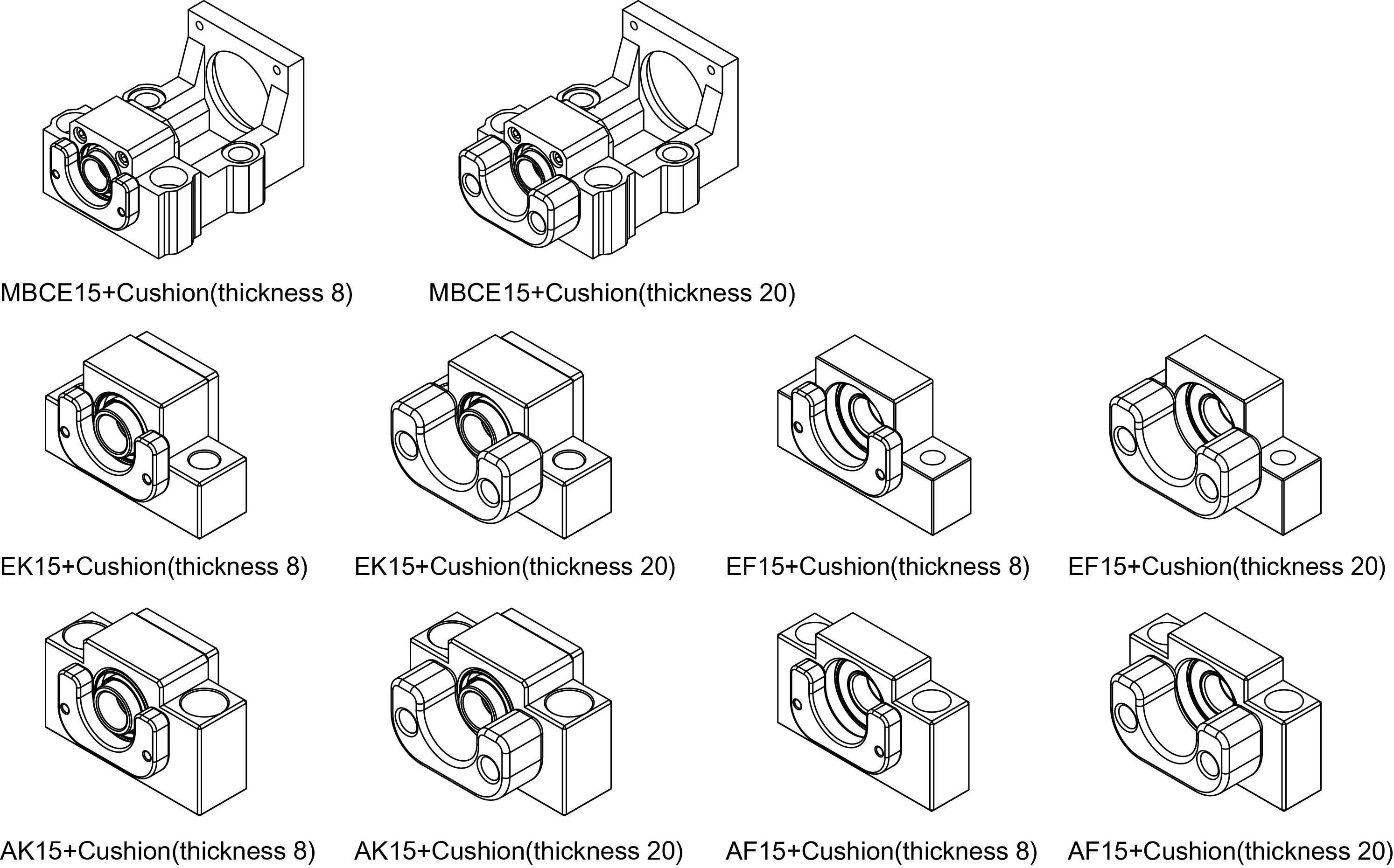 MBCE15 EK15 EF15 AK15 AF15