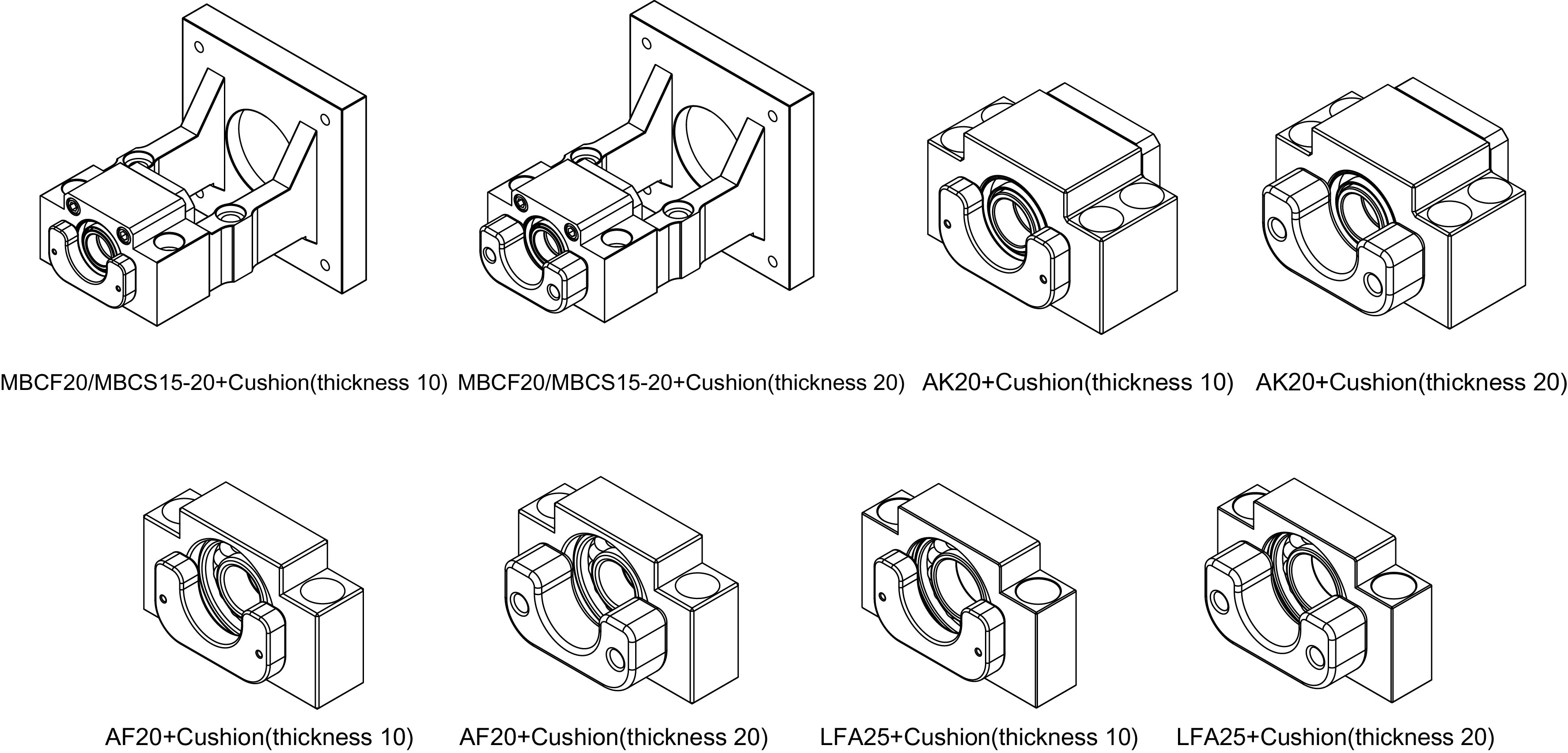 MBCF20 MBCS15-20 AK20 AF20 LFA25